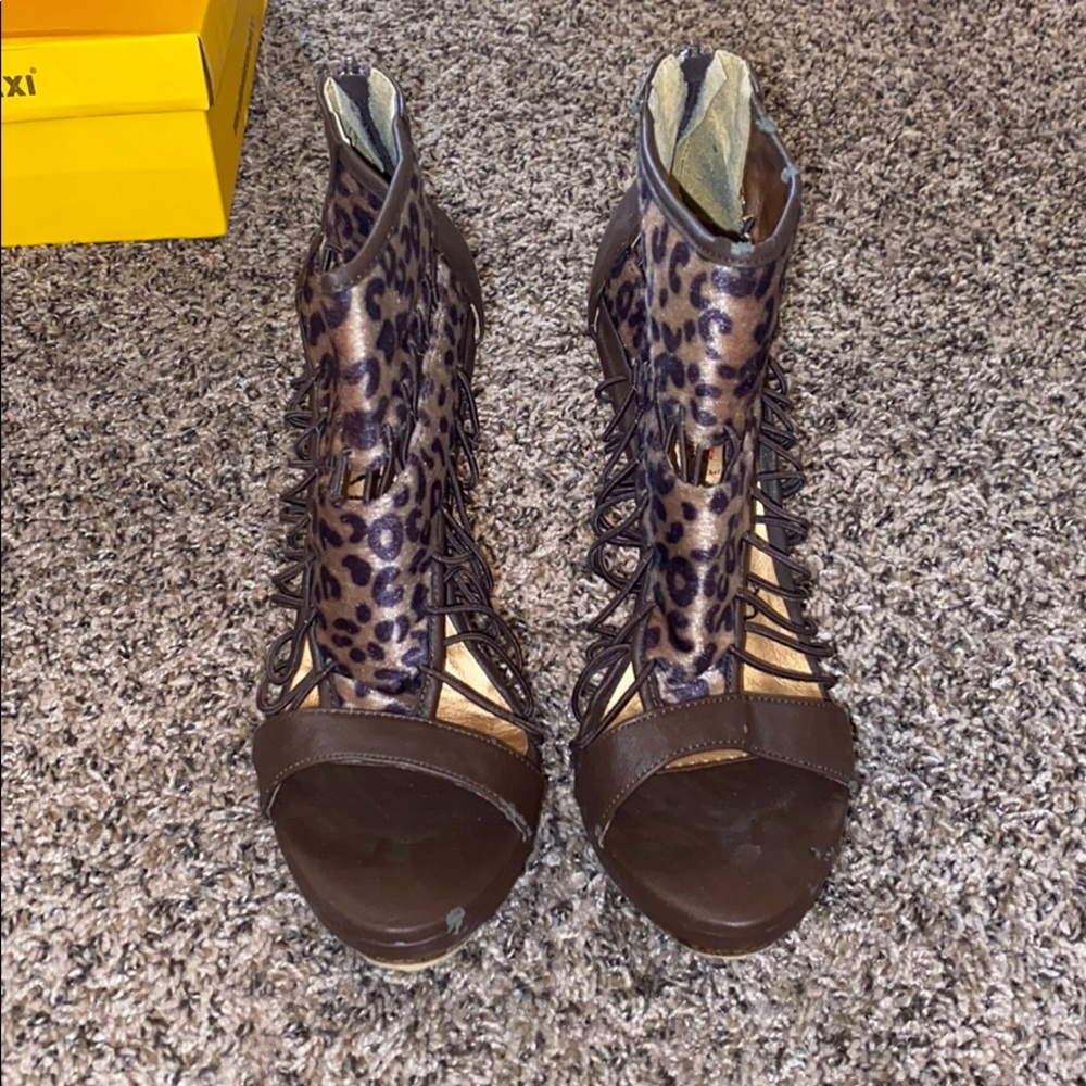 Leopard Heels